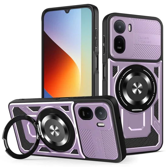 Калъф за Xiaomi Redmi A7 Pro 4G - RuggedCam - Techsuit - Лилав