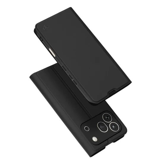 Калъф за Honor 600 Pro - Magskin Book - Techsuit - Черен