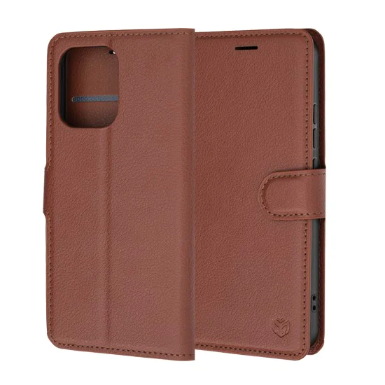 Калъф за Oppo A6 Pro 4G / 5G - Leather Folio - Techsuit - Кафяв