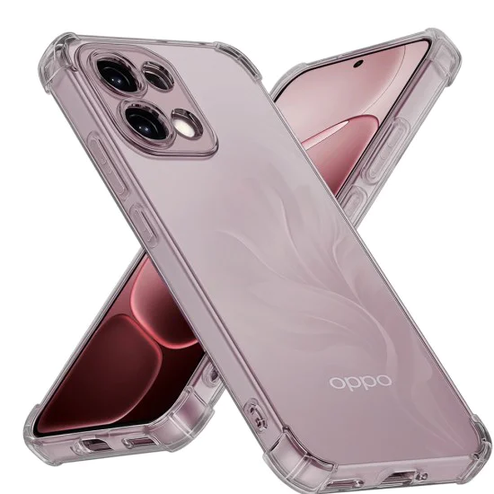Калъф за Oppo A6 Pro 4G / 5G - Shockproof Clear Silicone - Techsuit - Матово черен