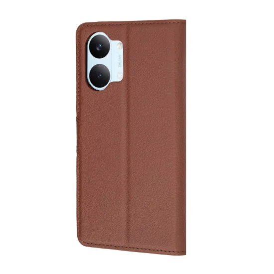 Калъф за Xiaomi Poco X8 Pro Max - Leather Folio - Techsuit - Кафяв