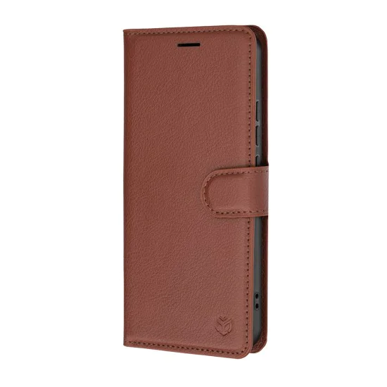 Калъф за Oppo A6 Pro 4G / 5G - Leather Folio - Techsuit - Кафяв