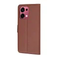 Калъф за Oppo A6 Pro 4G / 5G - Leather Folio - Techsuit - Кафяв