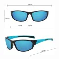 Велосипедни очила Techsuit Bike Glasses (9937) - спортни, правоъгълни - Черен / Син / Жълт