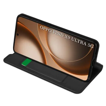 Калъф за Oppo Find X9 Ultra - Magskin Book - Techsuit - Черен