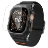 Каишка с калъф и протектор за Apple Watch Ultra / Ultra 2 / Ultra 3 - Lite Fit "Pro" - Spigen - Матово черна