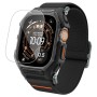 Каишка с калъф и протектор за Apple Watch Ultra / Ultra 2 / Ultra 3 - Lite Fit "Pro" - Spigen - Матово черна