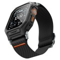 Каишка с калъф и протектор за Apple Watch Ultra / Ultra 2 / Ultra 3 - Lite Fit Pro - Spigen - Матово черна
