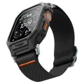 Каишка с калъф и протектор за Apple Watch Ultra / Ultra 2 / Ultra 3 - Lite Fit Pro - Spigen - Матово черна