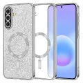 Калъф за Samsung Galaxy A57 5G - Luxury Glitter MagSafe - Techsuit - Сребрист