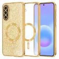 Калъф за Samsung Galaxy A57 5G - Luxury Glitter MagSafe - Techsuit - Златист