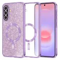 Калъф за Samsung Galaxy A37 5G - Luxury Glitter MagSafe - Techsuit - Лилав