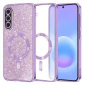 Калъф за Samsung Galaxy A57 5G - Luxury Glitter MagSafe - Techsuit - Лилав