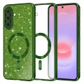 Калъф за Samsung Galaxy A37 5G - Luxury Glitter MagSafe - Techsuit - Зелен