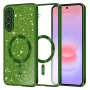 Калъф за Samsung Galaxy A37 5G - Luxury Glitter MagSafe - Techsuit - Зелен