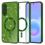 Калъф за Samsung Galaxy A57 5G - Luxury Glitter MagSafe - Techsuit - Зелен