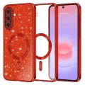 Калъф за Samsung Galaxy A37 5G - Luxury Glitter MagSafe - Techsuit - Червен