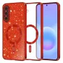 Калъф за Samsung Galaxy A57 5G - Luxury Glitter MagSafe - Techsuit - Червен
