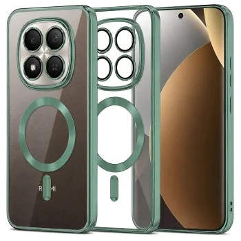 Калъф за Xiaomi Redmi Note 15 Pro+ 5G / Poco M8 Pro 5G - Luxury Crystal MagSafe - Techsuit - Зелен