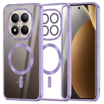 Калъф за Xiaomi Redmi Note 15 Pro+ 5G / Poco M8 Pro 5G - Luxury Crystal MagSafe - Techsuit - Лилав