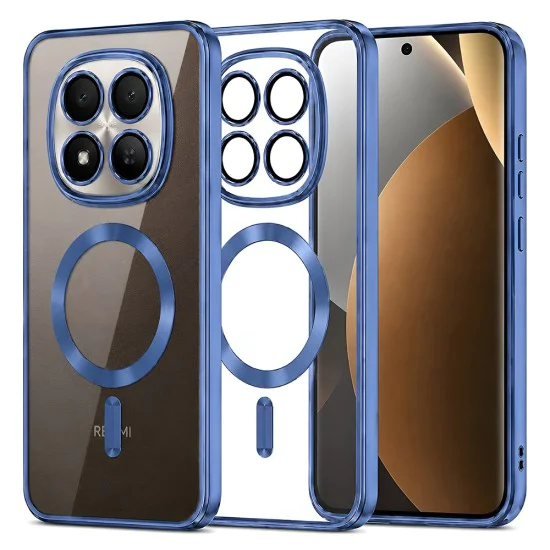 Калъф за Xiaomi Redmi Note 15 Pro+ 5G / Poco M8 Pro 5G - Luxury Crystal MagSafe - Techsuit - Син