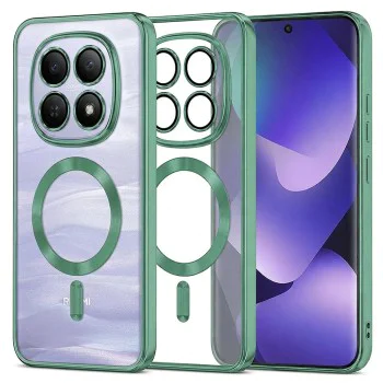 Калъф за Xiaomi Redmi Note 15 5G / Note 15 4G / Poco M8 5G - Luxury Crystal MagSafe - Techsuit - Зелен