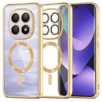 Калъф за Xiaomi Redmi Note 15 5G / Note 15 4G / Poco M8 5G - Luxury Crystal MagSafe - Techsuit - Златист