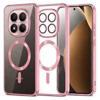 Калъф за Xiaomi Redmi Note 15 Pro+ 5G / Poco M8 Pro 5G - Luxury Crystal MagSafe - Techsuit - Розов