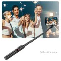 Селфи стик Stabil Stabil Wireless, 75 см - LED статив (Q12S) - Черен
