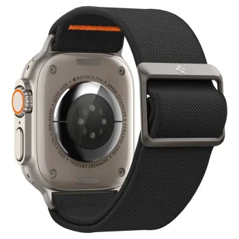 Каишка за Apple Watch 1/2/3/3/4/4/5/5/5/6/6/7/8/7/8/9/10/SE/SE/SE 2/Ultra/Ultra 2 ( 42/44/44/45/46/49 мм) - Spigen Fit Lite Ultra - Черен