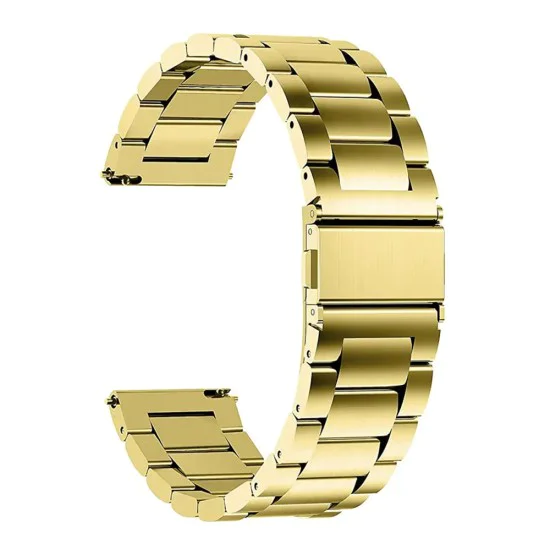 Каишка за Samsung Galaxy Watch 4/5/Active 2, Huawei Watch GT 3 (42 мм)/GT 3 Pro (43 мм) - Каишка за часовник 20 мм (W010) - Злато