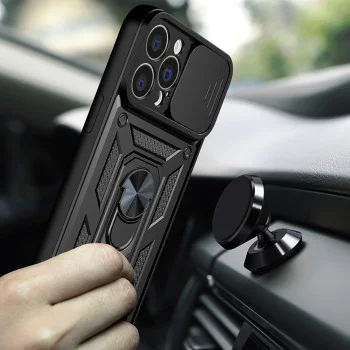 Калъф за iPhone 14 Pro Max - CamShield Series - черен