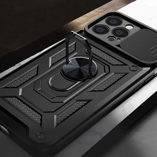 Калъф за iPhone 13 Pro Max - CamShield Series - черен