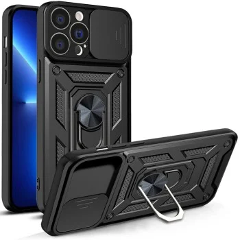 Калъф за iPhone 13 Pro - CamShield Series - черен