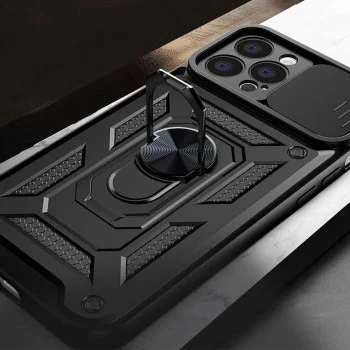Калъф за iPhone 13 Pro - CamShield Series - черен