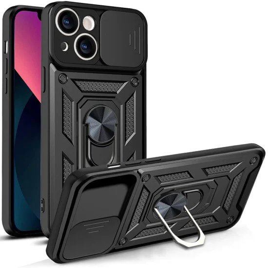 Калъф за iPhone 13 - CamShield Series - черен