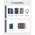 Държач за портфейл от еко кожа - ESR държач MagSafe HaloLock - въглеродни влакна