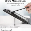 Държач за портфейл от еко кожа - ESR държач MagSafe HaloLock - въглеродни влакна