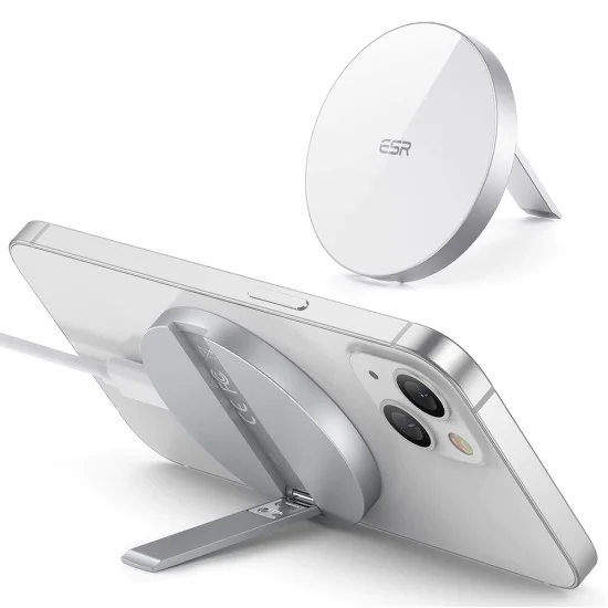 Безжично зарядно устройство със стойка, съвместимо с MagSafe - ESR HaloLock - бяло