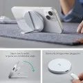 Безжично зарядно устройство със стойка, съвместимо с MagSafe - ESR HaloLock - бяло