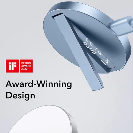 Безжично зарядно устройство със стойка, съвместимо с MagSafe - ESR HaloLock - Sierra Blue