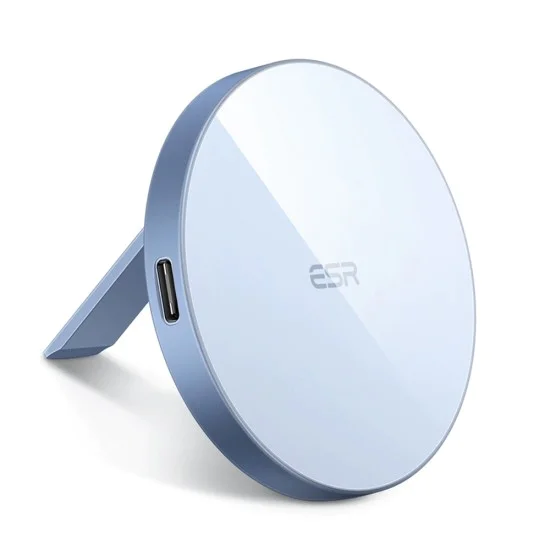 Безжично зарядно устройство със стойка, съвместимо с MagSafe - ESR HaloLock - Sierra Blue