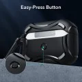 Калъф за Apple AirPods Pro 1/2 - ESR Cyber ​​Armor Tough HaloLock - черен