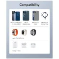 Зарядна станция MagSafe Apple с преносимо зарядно за часовник - ESR HaloLock - бяло