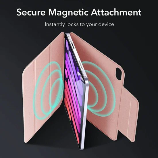 Калъф за iPad mini 6 (2021) / iPad mini 7 (2024) - ESR Rebound Magnetic - Розово злато