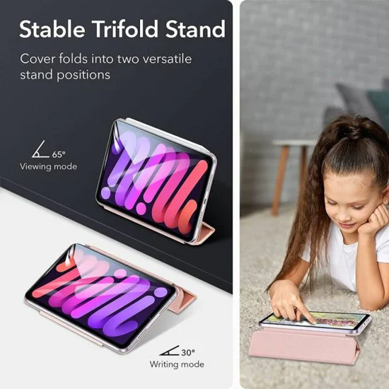 Калъф за iPad mini 6 (2021) / iPad mini 7 (2024) - ESR Rebound Magnetic - Розово злато