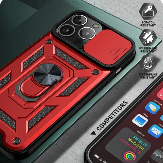 Калъф за iPhone 12 / iPhone 12 Pro - CamShield Series - черен