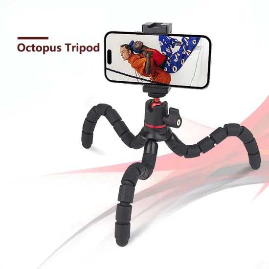 Поддръжка за фотоапарат - статив Octopus (JX-004) - черен