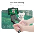 Gimbal Mini Selfie Selfie Stick с LED и статив, 70 см - (Q09) - Черен