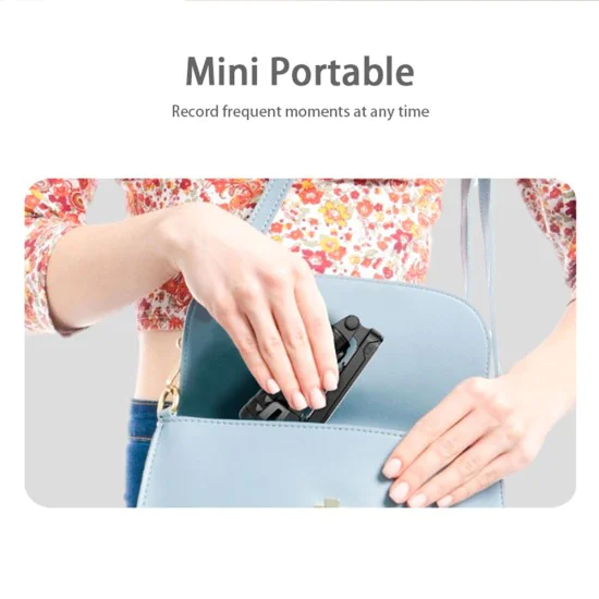 Gimbal Mini Selfie Selfie Stick с LED и статив, 70 см - (Q09) - Черен